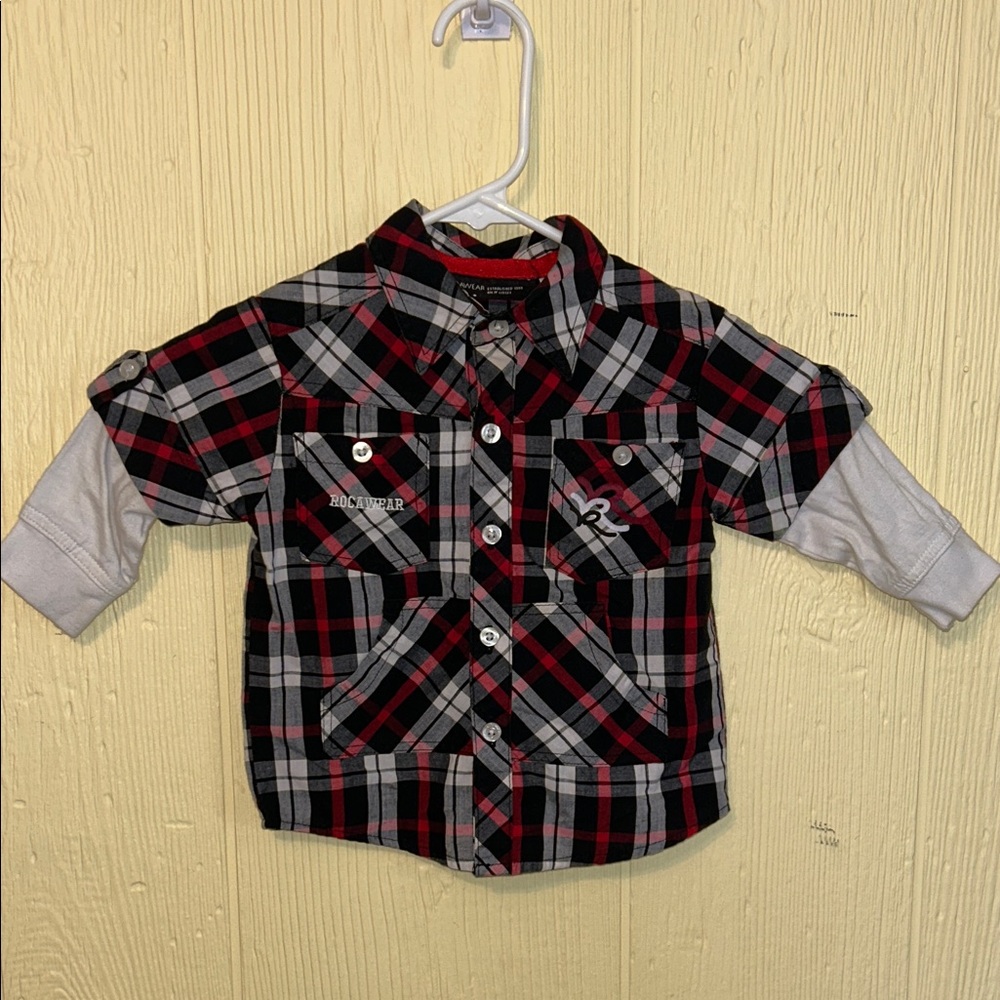 Kids Checkered Button-Down Shirt